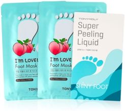 3-Pc. I'm Lovely Peach Foot Mask Set