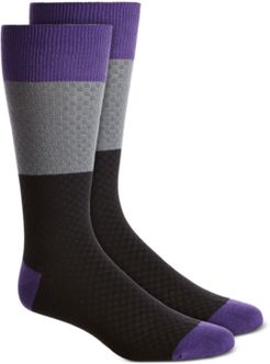 Textured Check Socks, Created for Macy's