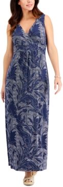 Printed Sleeveless Maxi Dress, Created for Macy's