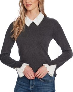 Peter-Pan Collar Pullover Sweater