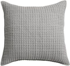 Mills Waffle Square Pillow, 20" x 20"