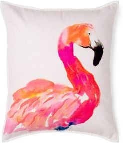 Coco Flamingo Decorative Pillow, 18" x 18"