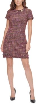 Aline Tweed Shift Dress