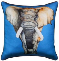 Edie@Home Elephant Reversible Decorative Pillow, 20" x 20"