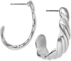 Twist J-Hoop Earrings