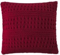 Crochet Square Pillow, 18" L x 18" W