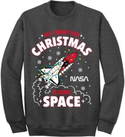 Nasa Christmas in Space Crew Fleece Sweatshirt