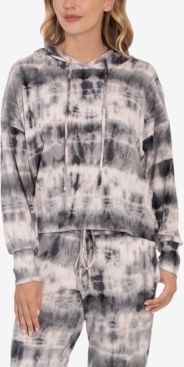 Tie Dye Print Hacci Loungewear Hoodie