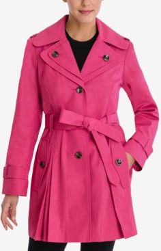 Hooded Belted Trench Coat