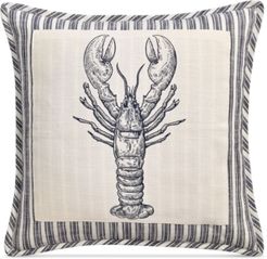 20" x 20" Lobster Patch Decorative Pillow