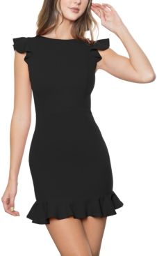 Juniors' Ruffled Sheath Dress