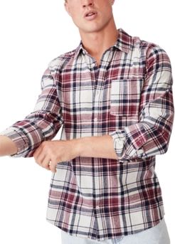 Washed Long Sleeve Check Shirt