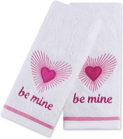 Be Mine 2-Pc. 11" x 18" Fingertip Towel Set, Created for Macy's Bedding