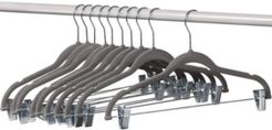 Clothes Hangers with Clip, Pack of 10