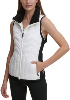 Performance Colorblocked Puffer Vest