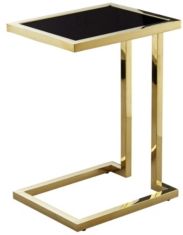 Jamila High Gloss Lacquer Finish Top Rectangular End Table
