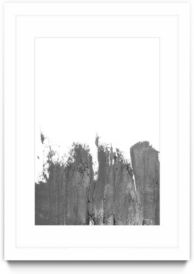 Coal Ii Matted and Framed Art Print, 36" x 52"