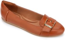 Viv Buckle Loafer Flats Women's Shoes