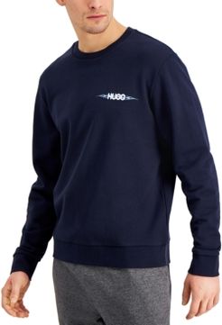 Boss Men's Flame Logo Sweatshirt in Dark Blue, Created for Macy's