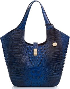 Carla Melbourne Embossed Leather Tote