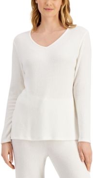 Luxe Ribbed Pajama Top, Created for Macy's