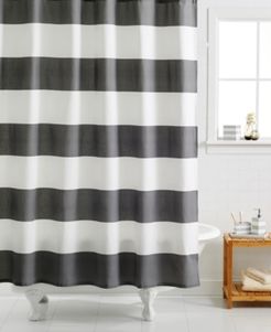 100% Cotton Stripe Shower Curtain Bedding