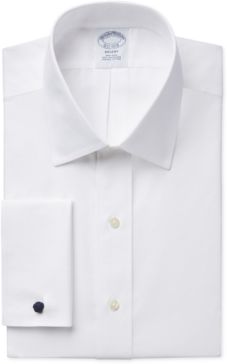 Regent Slim-Fit Non-Iron Solid French Cuff Broadcloth Dress Shirt