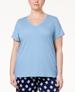 Plus Size V-Neck Pajama Top