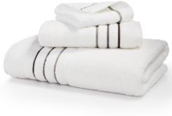 Ultimate Borderline 30" x 56" Bath Towel, Created for Macy's Bedding
