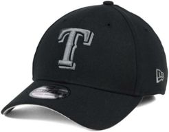 Texas Rangers Black and Charcoal Classic 39THIRTY Cap