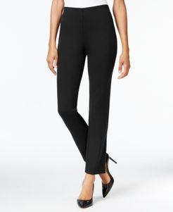 Ponte Pull-On Straight-Leg Pants, in Petite & Petite Short, Created for Macy's