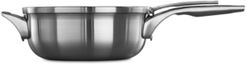 Premier Space-Saving Stainless Steel 4-Qt. Chef's Pan & Lid