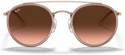 Sunglasses, RB3647N Round Double Bridge