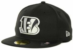 Cincinnati Bengals Black And White 59FIFTY Fitted Cap