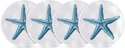 Captiva 4-Pc. Melamine 5.5" Appetizer Plate Set