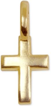 Mini Cross Charm in 14k Gold