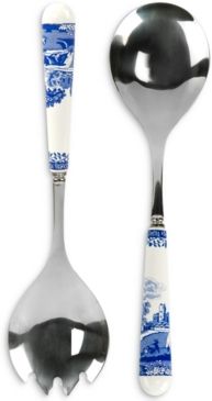 Blue Italian Salad Servers, Set of 2