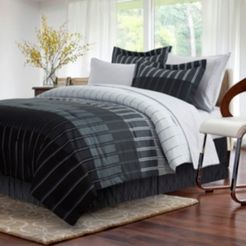 Ombre Stripe 8-Piece Bed-In-Bag, Full Bedding