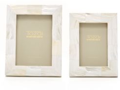 Pearly White Frames, Set of 2