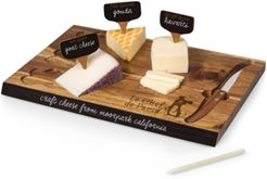 Toscana by Picnic Time Disney's Ratatouille Delio Acacia Cheese Cutting Board & Tools Set