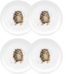 Wrendale Owl Plate "What a Hoot" - Set of 4