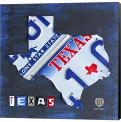 Texas License Plate By Design Turnpike Canvas Art