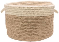 Chunky Natural Wool Dipped Braided Basket