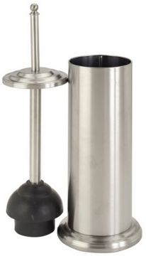 Toilet Plunger in Stainless Steel Bedding