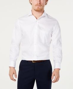 Classic/Regular-Fit Non-Iron Mini-Herringbone Supima Cotton Dress Shirt, Created for Macy's