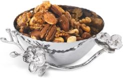 White Orchid Nut Bowl