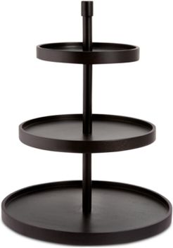 Countertop Black Wood 3-Tier Server, Created for Macy's