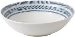 Crafted by Royal Doulton Cobalt Blue Chevron Cereal Bowl