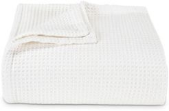 Waffleweave White Blanket, Full/Queen Bedding