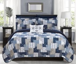 Eliana 4 Piece Queen Quilt Set